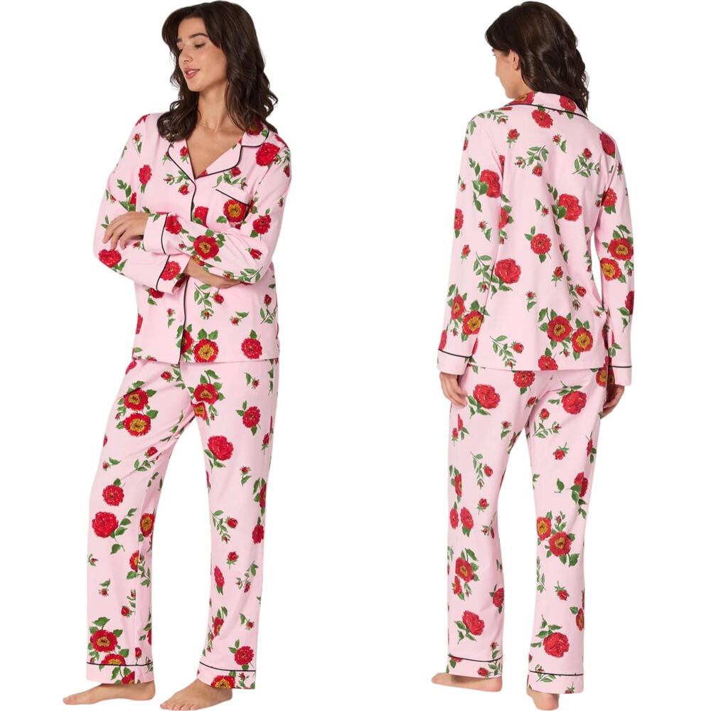 NWT Bedhead FALLING BLOOMS Long Sleeve Classic Stretch Jersey Pajama Set Size S